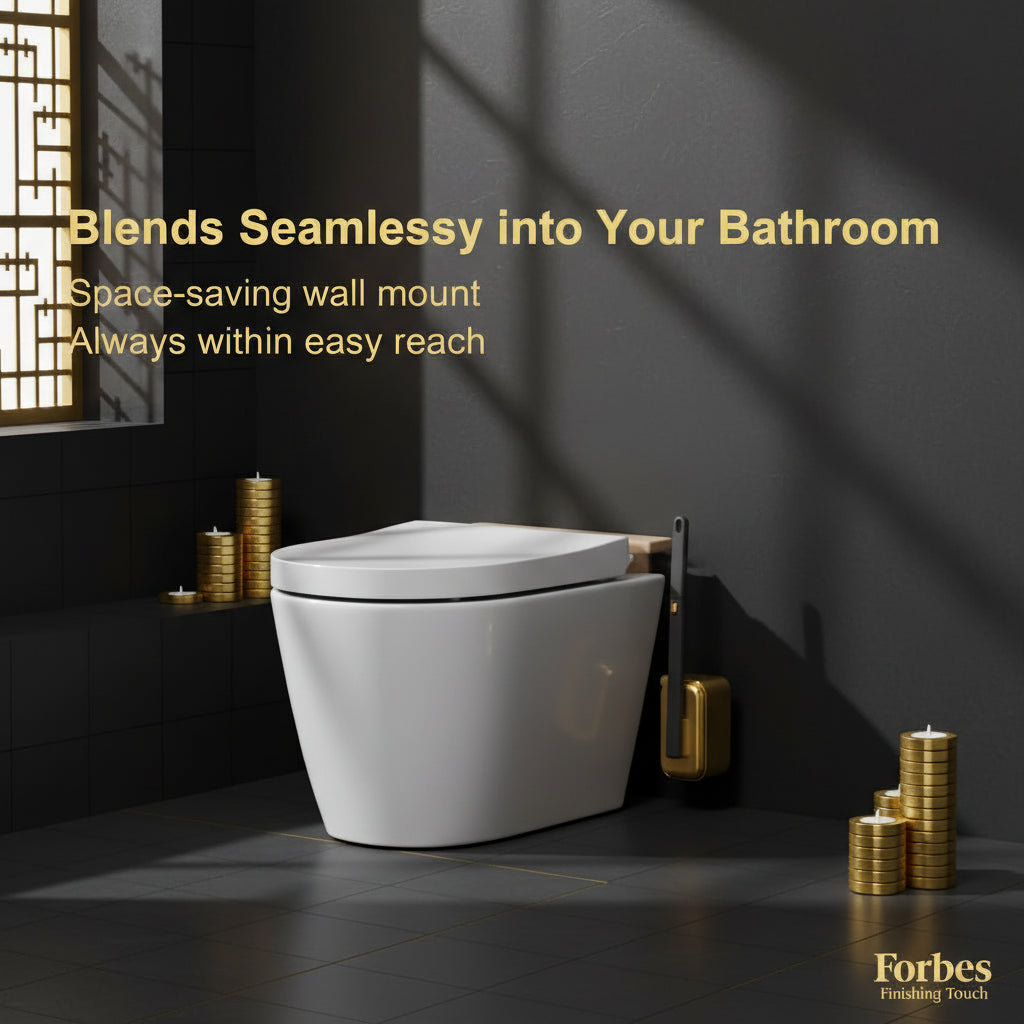 360° Wall - Mount Toilet Brush Set - FORBES FINISHING TOUCH