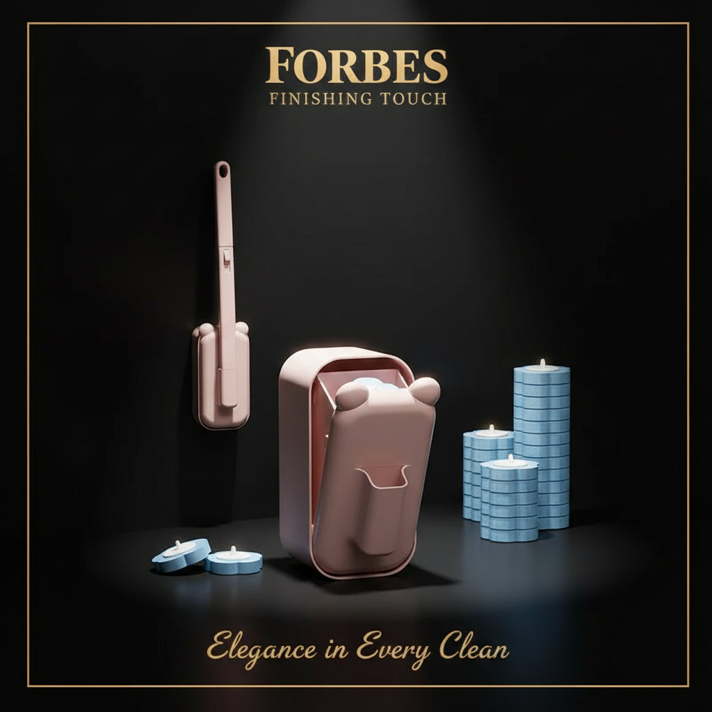 360° Wall - Mount Toilet Brush Set - FORBES FINSHING TOUCH