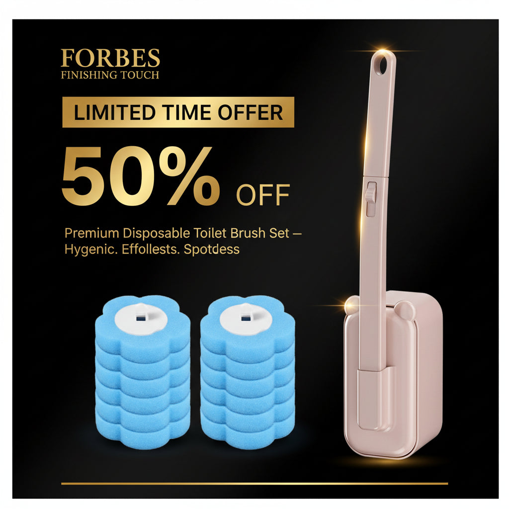 360° Wall - Mount Toilet Brush Set - FORBES FINISHING TOUCH